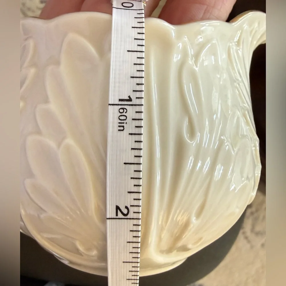 Vintage Lenox Cream and Gold Embossed Porcelain Creamer